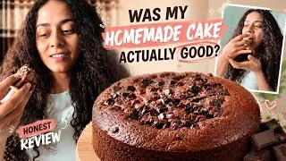 Thumbnail: Finally Trying the Cake I Baked Yesterday🍰 | Honest Taste Test | Was It Worth Baking?👀