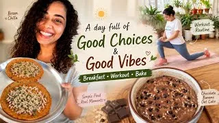 Thumbnail: The Kind of Day I Always Dream Of🌸 | Breakfast, Workout & Baking at Home🍪| Life in India 🇮🇳 