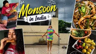 Thumbnail: A Cozy Rainy Day in India 🇮🇳 | Healthy Tikki Tacos, Sweet Toast & Sabji Mandi Haul | Monsoon Days 🌧️