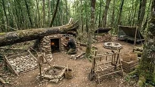 Thumbnail: Building a Survival Shelter Beneath a Tree Root | Bushcraft, Survival