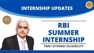 Thumbnail: RBI Summer Internship 2023 I 20,000/Month I 3 Months I Apply Now...