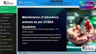 Thumbnail: Maintainers of Laboratory Animal As Per CCSEA (CPCSEA) Guideline | CPCSEA Guidelines | RJPT Simlab