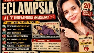 Thumbnail: 🚨Eclampsia in Pregnancy Explained Simply ⚠️ | MgSO₄, Symptoms & Management