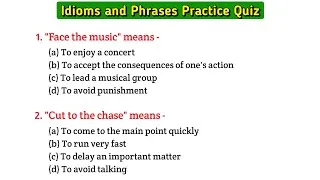 Thumbnail: Idioms and phrases for competitive exams | Idioms and Phrases in english | Imp. Idioms and Phrases