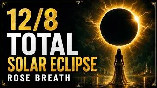 Thumbnail: 12/8 TOTAL SOLAR ECLIPSE MEDITATION Rose Breath 55Hz Schumann Binaural 288–360–432Hz Harmonic Triad