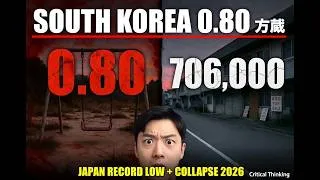 Thumbnail: Birth Rate Collapse 2026: South Korea 0.80 & Japan Record Low Births – Critical Thinking