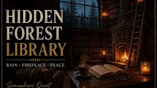 Thumbnail: Hidden Forest Library | Rain Sounds & Cozy Fireplace Ambience for Sleep