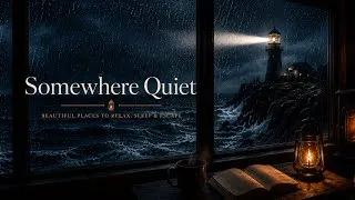 Thumbnail: 🌧️ The Lighthouse During the Storm | Cozy Rain, Ocean Waves & Fireplace Ambience