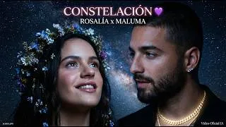 Thumbnail: ROSALÍA x MALUMA | Constelación 💜 (AI Music Video)