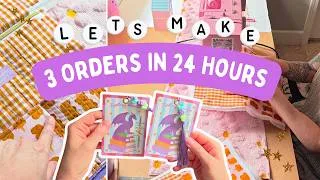 Thumbnail: Spend 24 Hours in My Sewing Studio with Me and Pack 3 Orders Start to Finish | Small Business Vlog