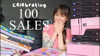 Thumbnail: I Hit 100 New Etsy Sales!  - Shop Origin Story + Stats,  New Bookmarks and Packing Orders.