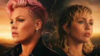 Thumbnail: Somewhere Between Hurt And Healing – Pink ft. Miley Cyrus (2026 Music Video)