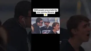 Thumbnail: 1,000 People Sing "Smells Like Teen Spirt" by Nirvana 🥺