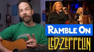 Thumbnail: Led Zeppelin's "Ramble On" – Simplified! Strum-friendly Guitar Lesson.