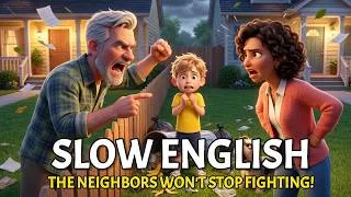Thumbnail: The Neighbors Had a Huge Argument | Easy English Listening Story for Beginners (A1 - A2 level)