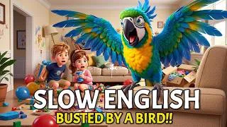Thumbnail: The Parrot Repeated My Big Secret! | Easy English Listening Story for Beginners (A1 - A2 level)