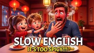 Thumbnail: The Soup Was Way Too Spicy! | Easy English Listening Story for Beginners (A1 - A2 level)