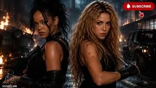 Thumbnail: 🎶 Rihanna × Shakira – Halo (Lyrics) 🎶