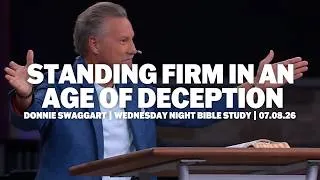 Thumbnail: Standing Firm In An Age Of Deception | Donnie Swaggart | Wednesday Night Bible Study