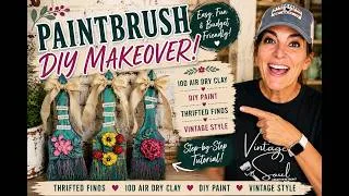 Thumbnail: Pinterest Inspired DIY Paintbrush Makeover | Vintage Home Decor with DIY Paint & IOD Moulds