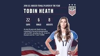 Thumbnail: Tobin Heath Wins 2016 U.S. Soccer Female Player of The Year - Link in Description/At USWNT Classics