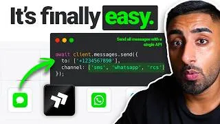 Thumbnail: The EASIEST & CHEAPEST way to send messages with your app (SMS/WhatsApp/RCS)