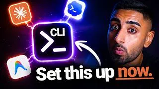 Thumbnail: Your AI agents are 10x more powerful with CLI's (Full Beginner Tutorial)