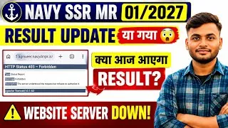 Thumbnail: Navy SSR MR 01/2027 Result Update | Website Server Down 😲 | क्या आज आएगा Result?