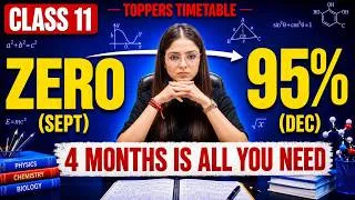 Thumbnail: Zero to 95% | SEPTEMBER to DECEMBER COMPLETE PLAN 🔥 | *BEST EVER STRATEGY* for Class 11