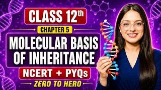 Thumbnail: Molecular Basis of Inheritance ONE SHOT 🔥 | Class 12 Biology Chapter 5 | NCERT + PYQs | Ekta Soni