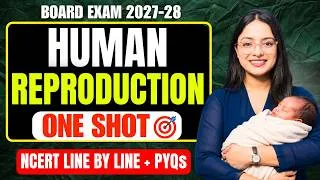 Thumbnail: Human Reproduction in ONE SHOT | Class 12 Biology Chapter 2 | NCERT + PYQs | Ekta Soni