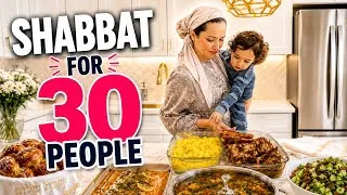 Thumbnail: SHABBAT PREP FOR 30 PEOPLE | Hosting Multiple Families as a Working Mom