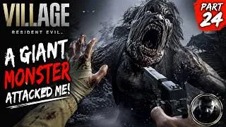 Thumbnail: A GIANT MONSTER ATTACKED ME! 😱 | Resident Evil Village Part 24