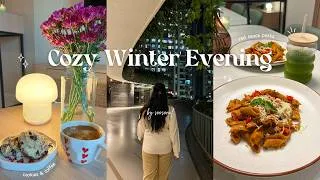 Thumbnail: Cozy Winter Evening ❄️ | Baking and Cooking 🍪 | A day in my life | Aesthetic ASMR vlog ✨