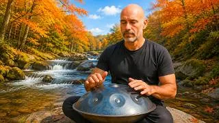 Thumbnail: Soothing Hang Drum 🍁 Autumn Melodies for Stress Relief & Healing