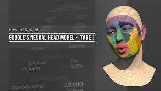Thumbnail: Google’s Neural Head Model (GNM)  in Houdini — Take 1