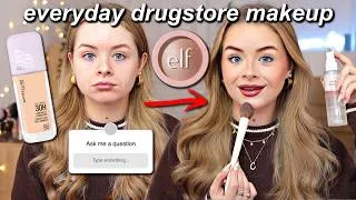 Thumbnail: DRUGSTORE everyday MAKEUP ROUTINE + girl talk answering questions 👀 b00b job, motherhood & honesty