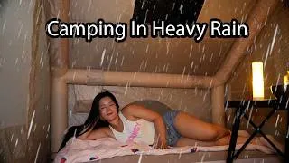 Thumbnail: CAMPING IN HEAVY RAIN - non stop rain - high in the clouds - Blurry Landscape - RELAXING SATISFY