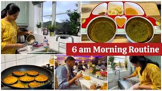 Thumbnail: 6am Morning Routine | cooking and cleaning | NRI mom vlog