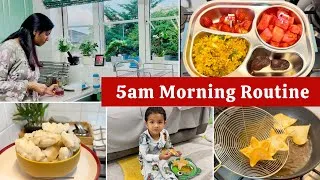 Thumbnail: 5am Morning Routine 🌅 | Kids Lunch box recipe for Busy moms 🍱 | NRI Tamil Vlog