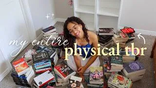 Thumbnail: my *ENTIRE* physical tbr ★ 30+ books on my tbr shelf + book unhaul