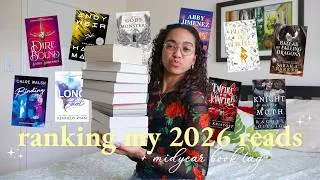 Thumbnail: every book i’ve read in 2026 ranked WORST to BEST ⭐️🥀 + midyear book tag