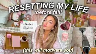 Thumbnail: HOW I’M GETTING MY LIFE TOGETHER BEFORE FALL 🎀 room reset & self care