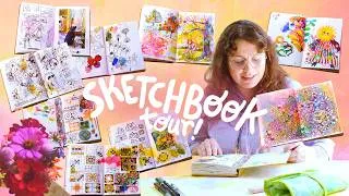 Thumbnail: Finished Sketchbook Tour 𖧧 The Garden is my Muse