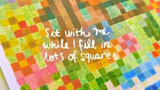 Thumbnail: Making a cross stitch inspired painting ❊ Ambient