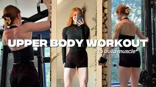 Thumbnail: FULL UPPER BODY WORKOUT to Build Muscle & Strength (hybrid training split)