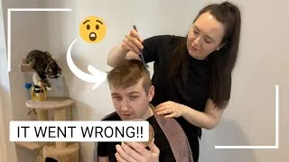Thumbnail: CUTTING MY BOYFRIENDS HAIR IN QUARANTINE | IT WENT WRONG!
