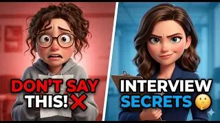 Thumbnail: Don't Say THIS in an Interview! ❌ (Common Mistakes) | English Listening Practice (A1 Level)