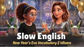 Thumbnail: The Midnight Countdown! 🕛 | English Listening Practice for Beginners (A1 Level)