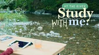 Thumbnail: 4 HOUR STUDY WITH ME 👒 / Summer Morning At The River / River Sounds 💧🦆 / No Music / 50-10